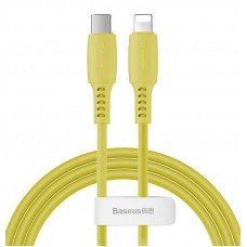 Кабель-переходник желтый 1.2м Type-C For Lightning 18W Baseus